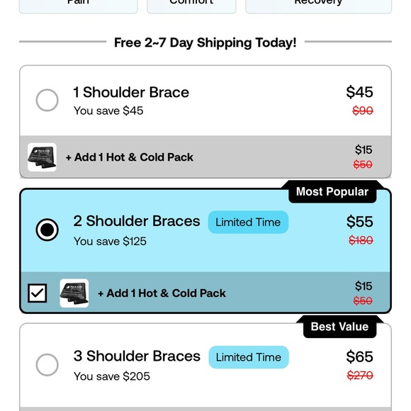 Kinetix Gear Black Compression Shoulder Braces - Picture 9 of 9